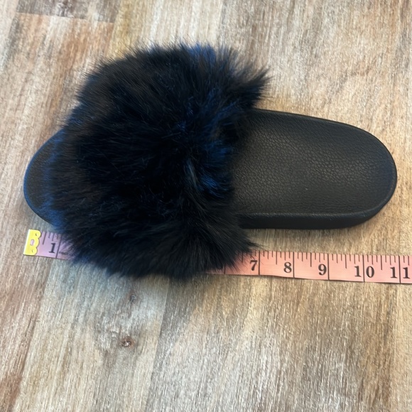 Faux Fur Slides Sandals Women's 10 - Picture 6 of 6